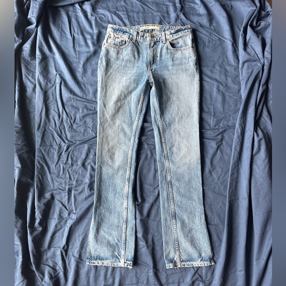 The Hailey GRLFRND Low Rise Slim Boot With Slit Jeans - Picture 2 of 6